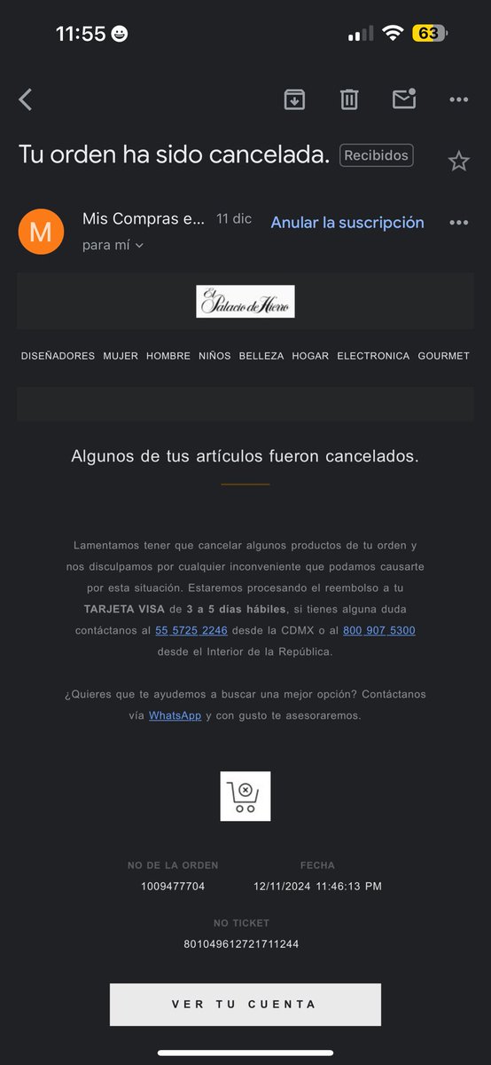 ShawnMftCharlie's tweet photo. @Profeco mucho ojo con @palaciohierro que desde el buen fin está vendiendo producto que no tiene y cancelan los pedidos de hace un mes pero en diciembre sigue vigente el mismo producto cancelado fraude https://t.co/1m6eyMAu9m