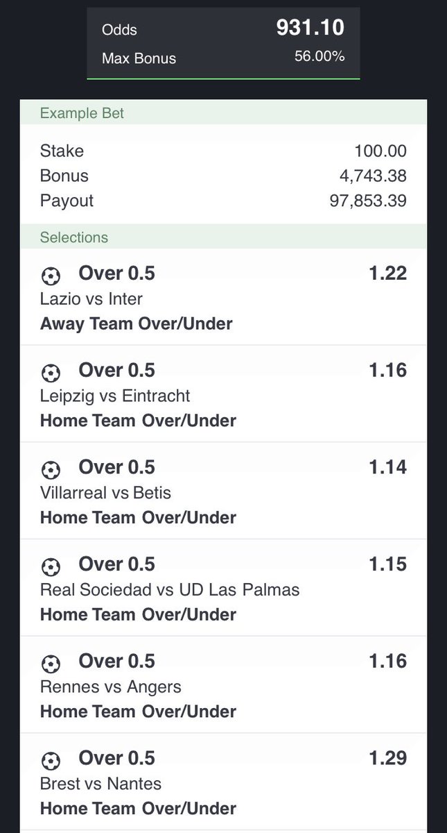 _Bonty_Official's tweet photo. I spent over 22 hours on this 900 odds long shot for the weekend. I promised you another mega win before Christmas and here you gooo

Stake the game and Repost for the street to see.

Check comment section for booking code https://t.co/JlntA6tXNF