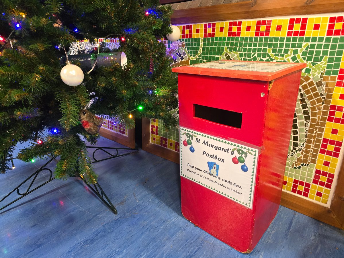 Our St M's postbox is back and ready for you to post your Christmas Cards - collection at 12:30pm Monday - Friday! 💌