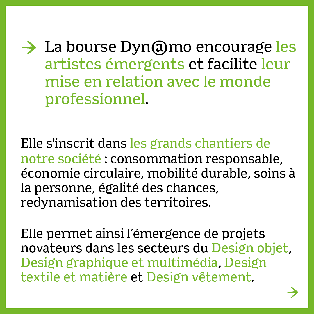 Adagp_'s tweet photo. [APPEL À CANDIDATURE] Nouvelle édition de la bourse Dynamo ! ❇️
Avec ce dispositif, l'ADAGP encourage les designers émergents et facilite leur mise en relation avec le monde professionnel en soutenant, un projet innovant sur le plan social ou environnemental.

Le designer lauréat, en duo avec une structure professionnelle, recevra 4 000 € et une enveloppe de 5 000 € pour réaliser un prototype, une maquette.

👉 À vos candidatures !
📅 Jusqu'au 12 février 2025 à 14h
🔗 https://t.co/YWEqC2p4ek

#bourse #ADAGP #design #soutien #scenefrançaise #artiste #designer