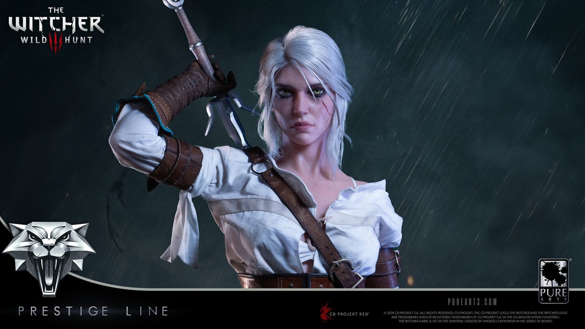 PureArtsLimited's tweet photo. “See what I've got on my back? Wolves fear it. Kings do too.”

Pre-order your Prestige Line – The Witcher 3: Wild Hunt Ciri of Cintra ½ Scale Statue now ➡️ https://t.co/0Ljmqr6Anw https://t.co/lmsUrjcSvZ