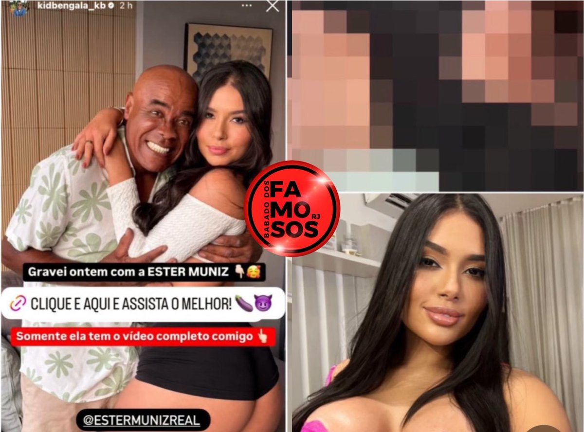 BABADO DOS FAMOSOS RJ on X: EITA! O perfil oficial do influenciador Kid  Bengala, anunciou no Instagram, que a modelo Ester Muniz é a única com o  vídeo completo dele em suas