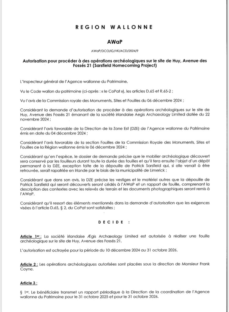 Sarsfield Homecoming Project tweet media