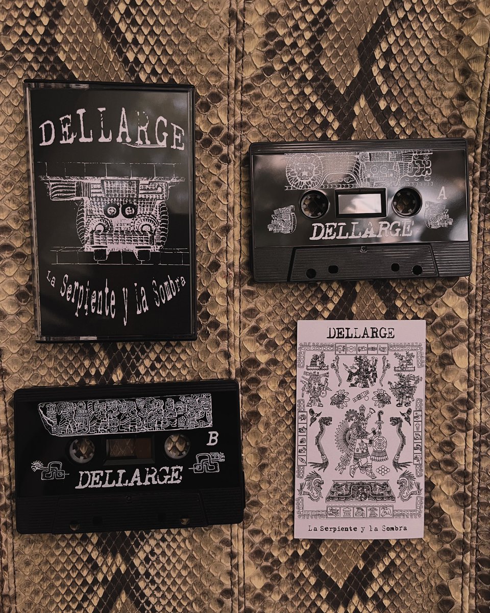 Dellarge (@eldellarge) on Twitter photo Step into the hidden temples of sound with La Serpiente y la Sombra, the latest release from Mexican artist Dellarge.
Thanks to @pierrelabret for making this possible.
The cassette is now available via Bandcamp @abstractrealityrec and at <a href="/LaRomaRecords/">La Roma Records</a> in Mexico City 🖤🐍 Step into the hidden temples of sound with La Serpiente y la Sombra, the latest release from Mexican artist Dellarge.
Thanks to @pierrelabret for making this possible.
The cassette is now available via Bandcamp @abstractrealityrec and at <a href="/LaRomaRecords/">La Roma Records</a> in Mexico City 🖤🐍