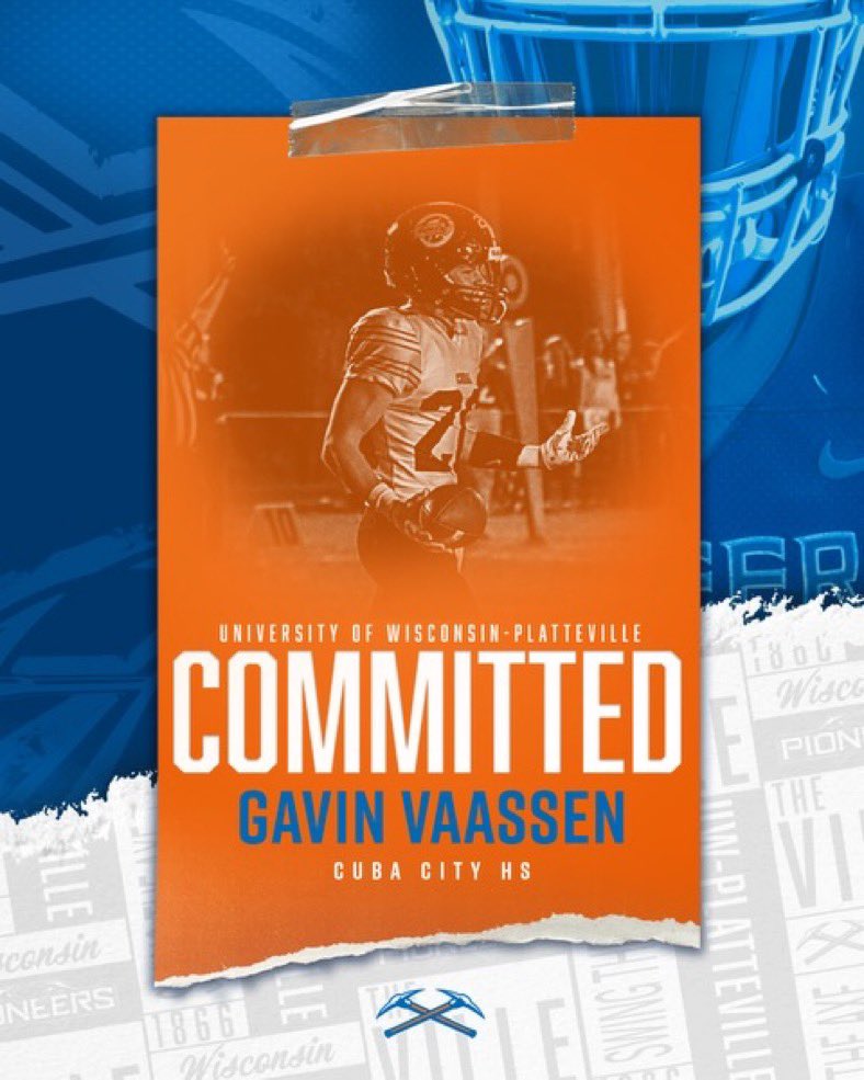 Gavin Vaassen (@gavinvaassen) on Twitter photo Swinging the AXE⛏️⛏️ Thank you <a href="/RieseDraft/">Owen Riese</a> <a href="/Ryan_Munz/">Ryan Munz</a> <a href="/CoachR_Bailey/">Ryley Bailey</a> and the rest of Pioneer Football for this opportunity. Swinging the AXE⛏️⛏️ Thank you <a href="/RieseDraft/">Owen Riese</a> <a href="/Ryan_Munz/">Ryan Munz</a> <a href="/CoachR_Bailey/">Ryley Bailey</a> and the rest of Pioneer Football for this opportunity.