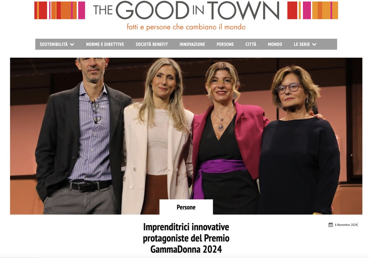 Valentina Parenti (@valcomm) on Twitter photo Imprenditrici innovative protagoniste del Premio <a href="/GammaDonna_/">GammaDonna 🐝</a> 2024: #Donne che scommettono su sostenibilità, tecnologia e impatto sociale per guidare il cambiamento thegoodintown.it/imprenditrici-…
GRAZIE, <a href="/good_town/">The Good in Town</a> ! Imprenditrici innovative protagoniste del Premio <a href="/GammaDonna_/">GammaDonna 🐝</a> 2024: #Donne che scommettono su sostenibilità, tecnologia e impatto sociale per guidare il cambiamento thegoodintown.it/imprenditrici-…
GRAZIE, <a href="/good_town/">The Good in Town</a> !
