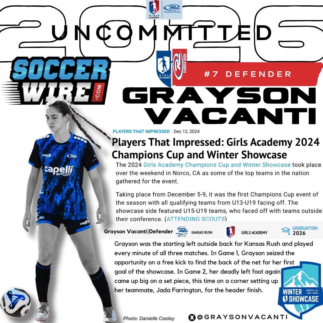 GraysonVacanti's tweet image. Thank you @TheSoccerWire I loved competing with my teammates! #GAWinter 
#ga #ruid #recruitmesoccer

@ImYouthSoccer @ImCollegeSoccer @imwomenssoccer