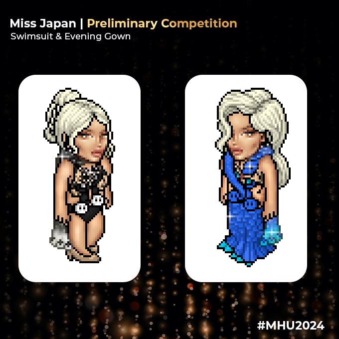 En la preliminar, representé la fuerza y elegancia de Japón: un traje de baño negro con detalles metálicos que simboliza equilibrio y modernidad ✨ 

En la gala, un vestido azul radiante inspirado en el océano y su conexión con la naturaleza 🌊👑 – #MHU24 <a href="/MissHabboU/">Miss Habbo Universe</a>
