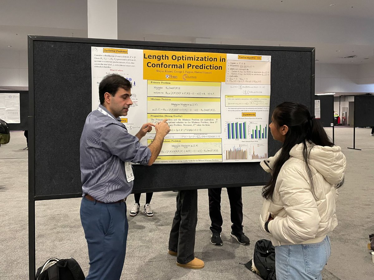 Penn Engineering AI (@pennengai) on Twitter photo Snapshots from #NeurIPS2024 in Vancouver. This year, over 40 Penn researchers participated, showcasing their work ranging from deep learning, generative models, AI ethics, medical image analysis, and more. 🎉Congratulations! <a href="/PennAsset/">Center for Safe, Explainable, and Trustworthy AI</a> <a href="/NeurIPSConf/">NeurIPS Conference</a> Snapshots from #NeurIPS2024 in Vancouver. This year, over 40 Penn researchers participated, showcasing their work ranging from deep learning, generative models, AI ethics, medical image analysis, and more. 🎉Congratulations! <a href="/PennAsset/">Center for Safe, Explainable, and Trustworthy AI</a> <a href="/NeurIPSConf/">NeurIPS Conference</a>