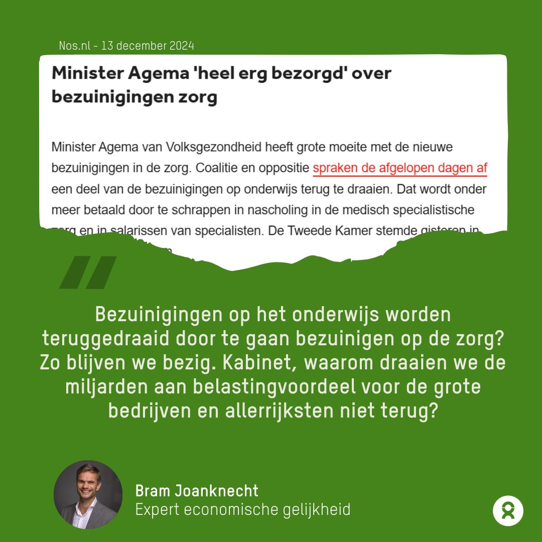 oxfamnovib's tweet image. We betalen belasting zodat we bijdragen aan bijvoorbeeld goed onderwijs en betaalbare zorg. Niet om de zakken van het bedrijfsleven en de allerrijksten te vullen. Toch? #taxtherich #belastdesuperrijken