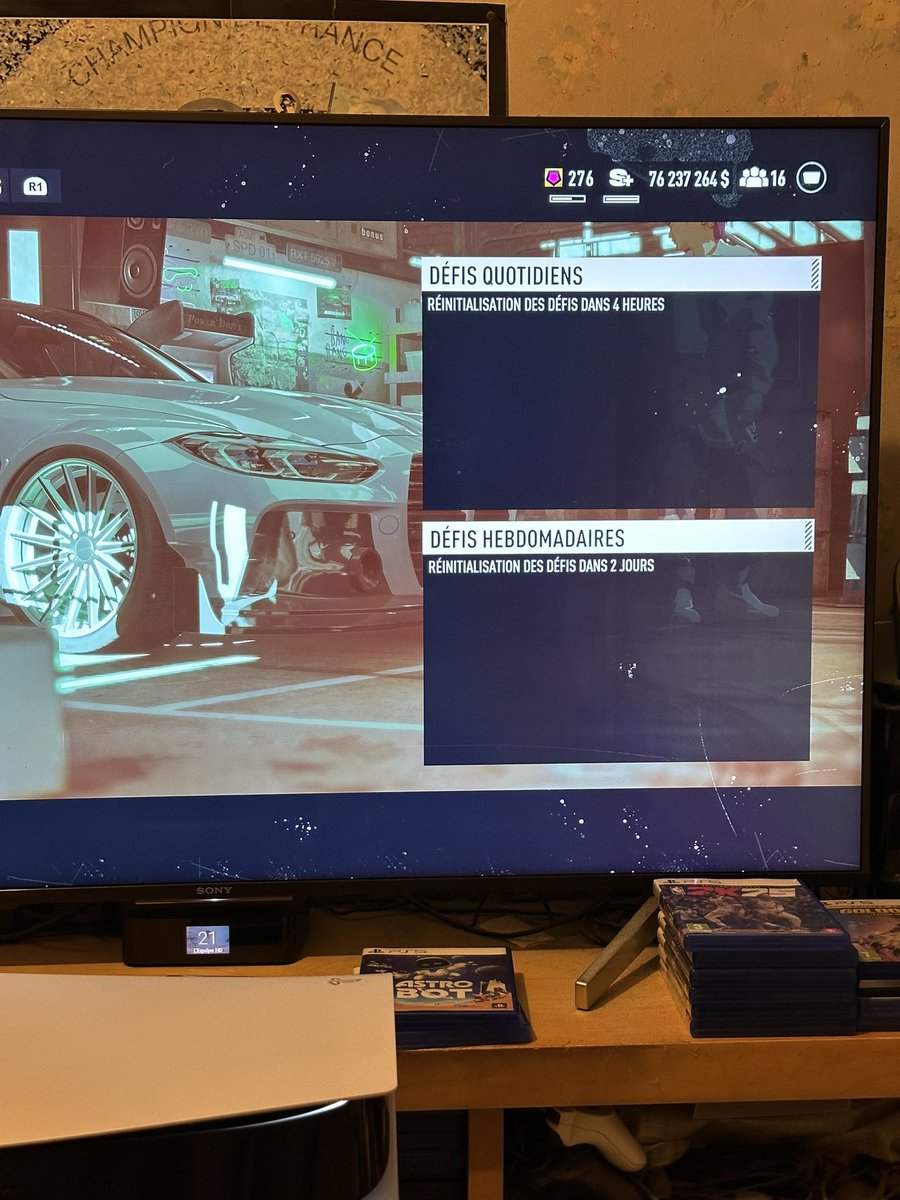 09Pickles's tweet photo. @NeedforSpeed Pourriez-vous faire une mise à jour pour réparer certains bugs, dont que je rencontre par exemple pour regarder pour les défis, plus rien ne s’affiche https://t.co/DCoWYd81EF