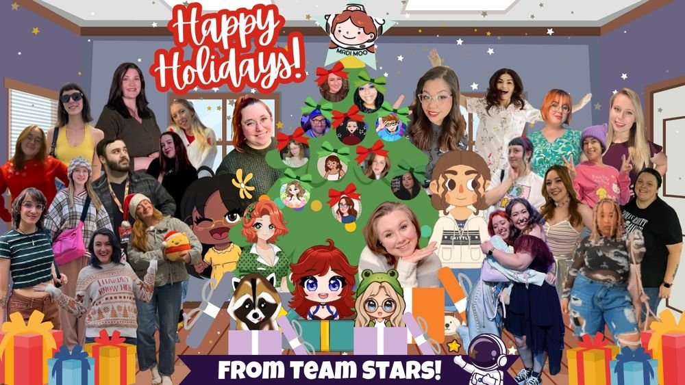 From all of us on Team Stars!! We want to wish you a Happy Holidays and a safe and happy New Year!   

The team is from all over the world, but we managed to get us all together for this group photo!