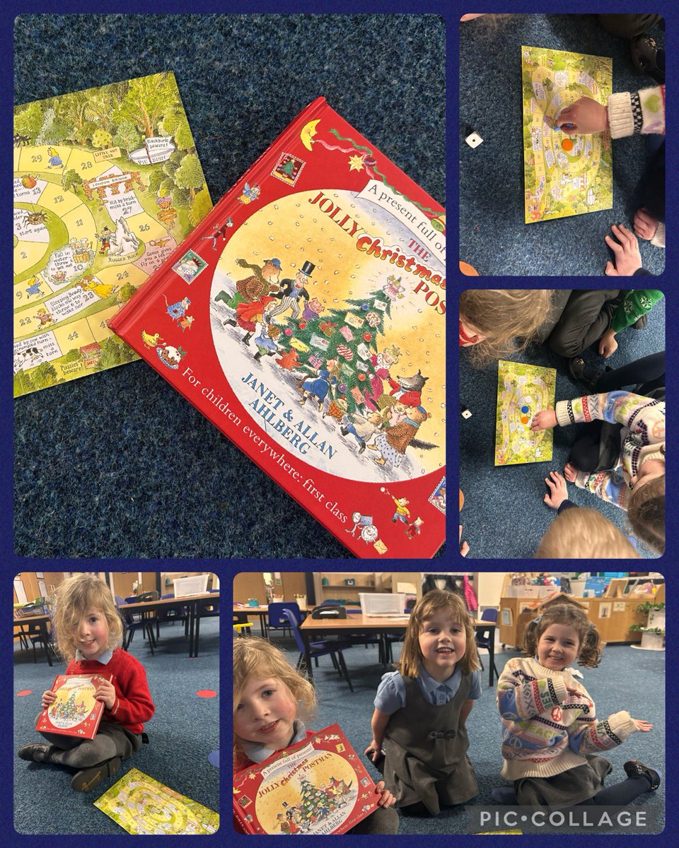 We have been combining our love of books with our love of maths! 

We have really enjoyed playing the board game insert from #thejollychristmaspostman. We hope that Goldilocks doesn’t mind us having a turn! 

<a href="/PuffinBooks/">PuffinBooks</a> 
#allanahlberg