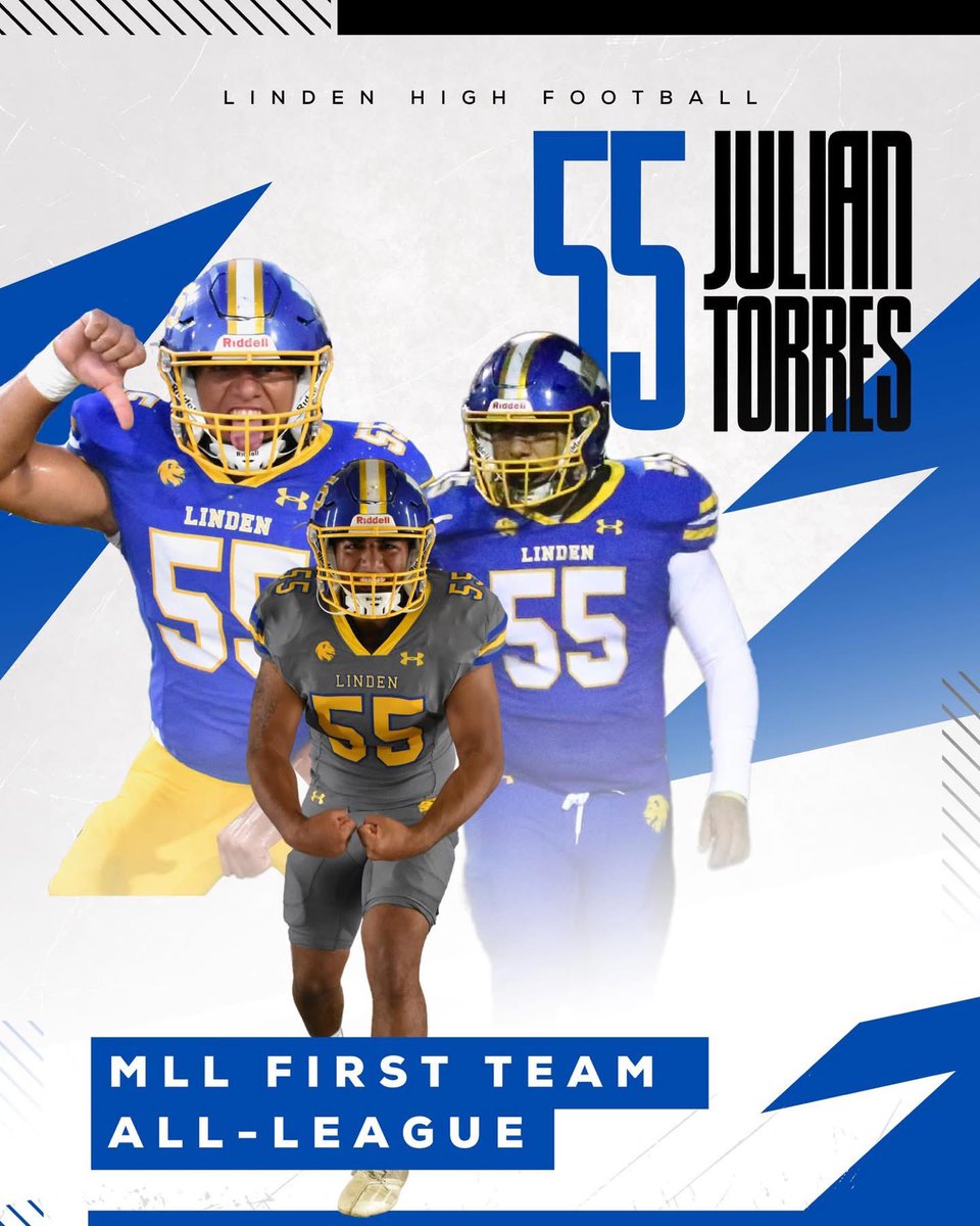 Jeremy Hurtado (@jeremyhurtado11) on Twitter photo Congratulations to Daxton Weber, Jake Daluz, Gavin Davis, & Julian Torres for being voted all MLL 1st Team Defensive players.
<a href="/CornerRamos/">Mario Ramos</a>
<a href="/DaxWeber/">DaxWeber WR #7/CF #7 c/o 2025</a> <a href="/LionsLinden/">linden lions football</a> <a href="/NotYoDaddysMLL/">Not Yo Daddy’s MLL</a> <a href="/BlackHatFootbal/">Richard T. Estrada</a>
<a href="/GuyDossi/">Guy Dossi</a> <a href="/CoachARamos209/">Coach Ramos</a> <a href="/coach_mech/">Alek Mechikoff</a> Congratulations to Daxton Weber, Jake Daluz, Gavin Davis, & Julian Torres for being voted all MLL 1st Team Defensive players.
<a href="/CornerRamos/">Mario Ramos</a>
<a href="/DaxWeber/">DaxWeber WR #7/CF #7 c/o 2025</a> <a href="/LionsLinden/">linden lions football</a> <a href="/NotYoDaddysMLL/">Not Yo Daddy’s MLL</a> <a href="/BlackHatFootbal/">Richard T. Estrada</a>
<a href="/GuyDossi/">Guy Dossi</a> <a href="/CoachARamos209/">Coach Ramos</a> <a href="/coach_mech/">Alek Mechikoff</a>