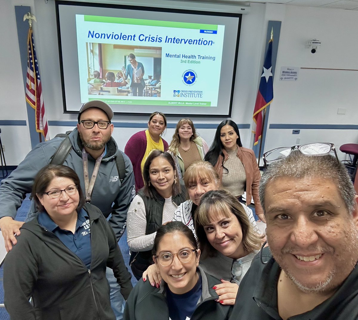 Dr. Albert Villa (@esc19behavior) on Twitter photo Spent an amazing day here <a href="/ESCRegion19/">ESC-Region 19</a> with staff from <a href="/IDEAschools/">IDEA Public Schools</a> Mesquite Hills, <a href="/LaFePreparatory/">La Fe Preparatory School</a>, and <a href="/dellcitycougars/">Dell City ISD</a> learning how to provide the best possible #CareWelfareSafetySecurity for their staff and students! #CPI #WeR19 Spent an amazing day here <a href="/ESCRegion19/">ESC-Region 19</a> with staff from <a href="/IDEAschools/">IDEA Public Schools</a> Mesquite Hills, <a href="/LaFePreparatory/">La Fe Preparatory School</a>, and <a href="/dellcitycougars/">Dell City ISD</a> learning how to provide the best possible #CareWelfareSafetySecurity for their staff and students! #CPI #WeR19