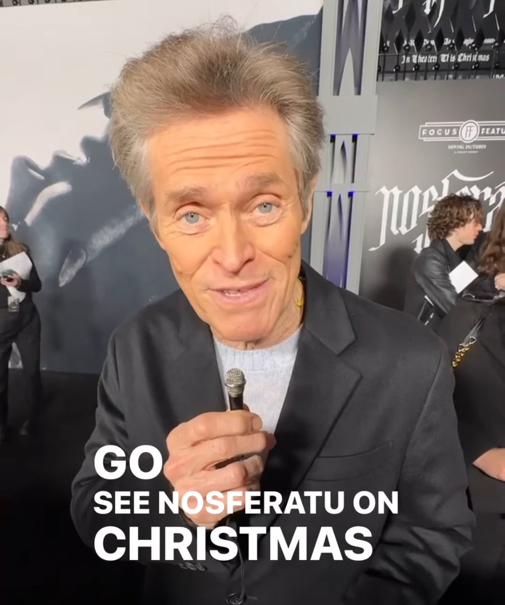 kenzvanunu's tweet image. you heard willem dafoe