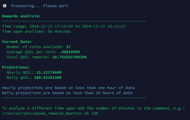 QuilibriumOne's tweet photo. 📌Attention Q Node Runners!

There is a new script available:
QUIL REWARDS MONITOR

You can grab it on the Telegram channel
https://t.co/I1aRgHNb6N

$QUIL https://t.co/Oce6kF0jDw