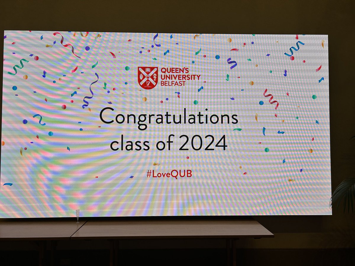 QUBLDN's tweet photo. 💥 Finishing 2024 with a bang 💥 

Sept 23 Exam Week  ✅
Sept 22 2nd last module ✅
Sept 21 Graduation ✅

Also a special focus on the impact made by graduates Claire, Patrina &amp; Aaron. Have a great Christmas…hoping 2025 is even better!!!  

https://t.co/ZlpA2HjskW https://t.co/d02evTNBG3