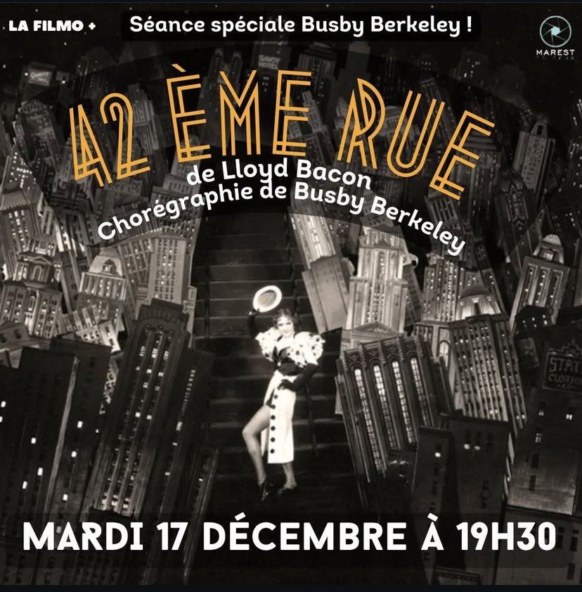 ecrirelafaim1's tweet photo. Mardi 17 décembre à la Filmothèque du quartier latin, c’est Noël avant l’heure. #busbyberkeley #marestediteur #severinedanflous #pierrejulienmarest #comediemusicale https://t.co/gff2V5R23c