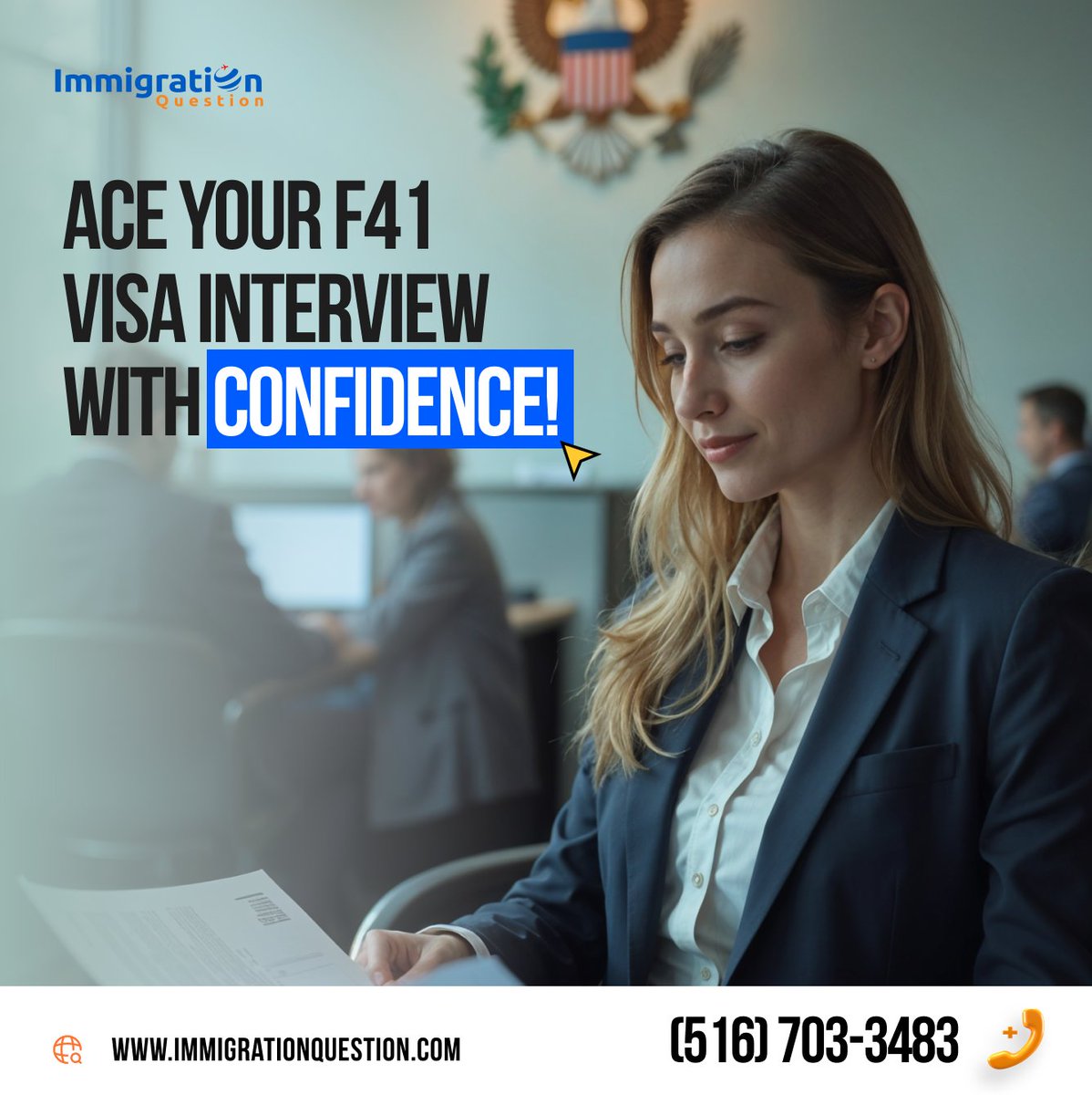 IMQuestionUSA's tweet image. Ace your F41 visa interview with confidence! ImmigrationQuestions offers comprehensive questions, tips, and guidance to help you prepare.
 
#F41Visa #VisaInterviewTips #ImmigrationQuestions #VisaSuccess #ImmigrationHelp

immigrationquestion.com/greencard/gree…