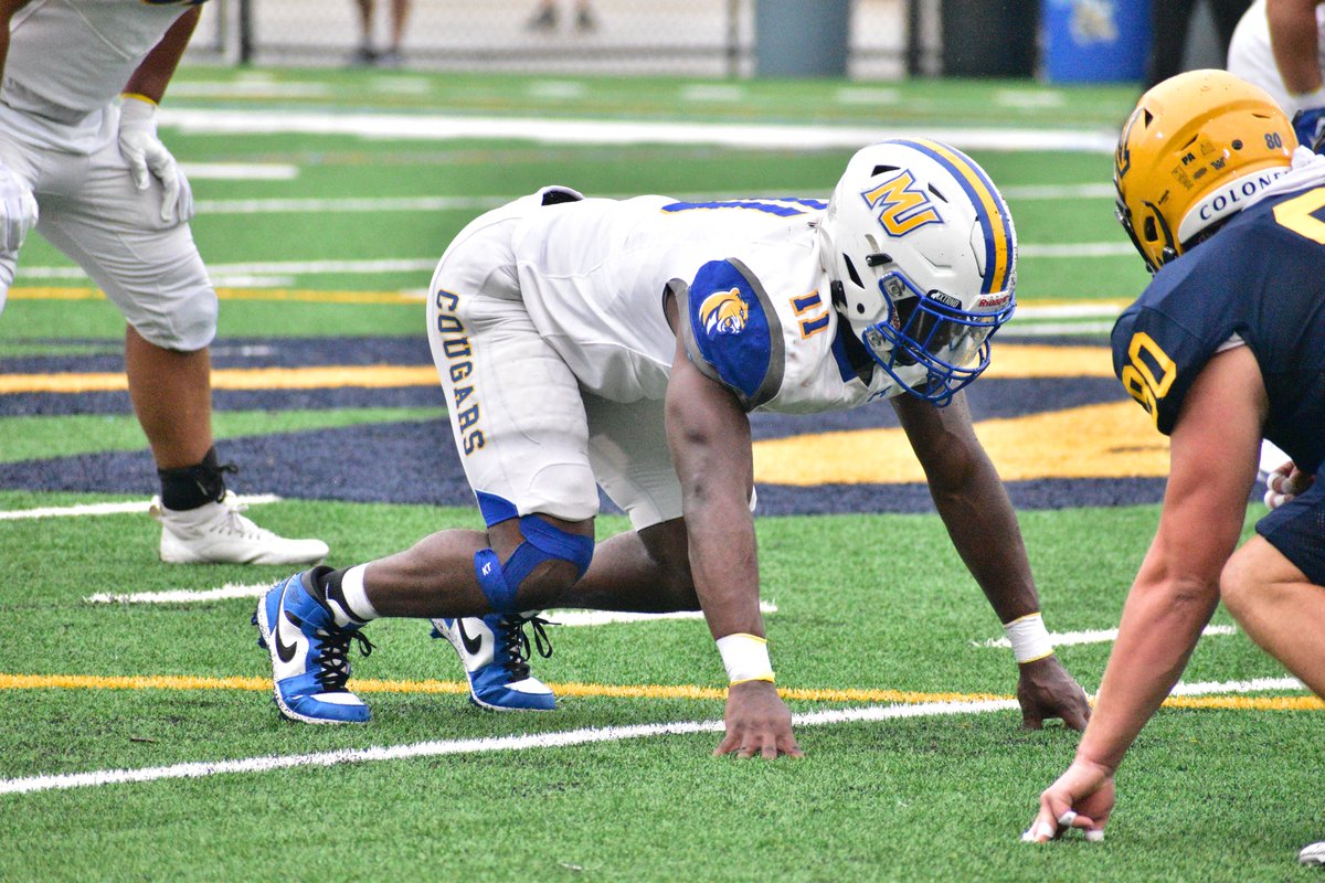 ‼️RECORD UPDATE‼️
Christian Ibe <a href="/christianiibe/">christian</a> (DL/Jackson Memorial HS) tied the Single-Game Sack Record (2) vs Delaware Valley. Also held by X. Shaner, C. Uwhalor, L. Baxter, Gavin Morris, and D. Eisenhower. #Fini2hTheVi5ion #RollCougs 🔵🟡