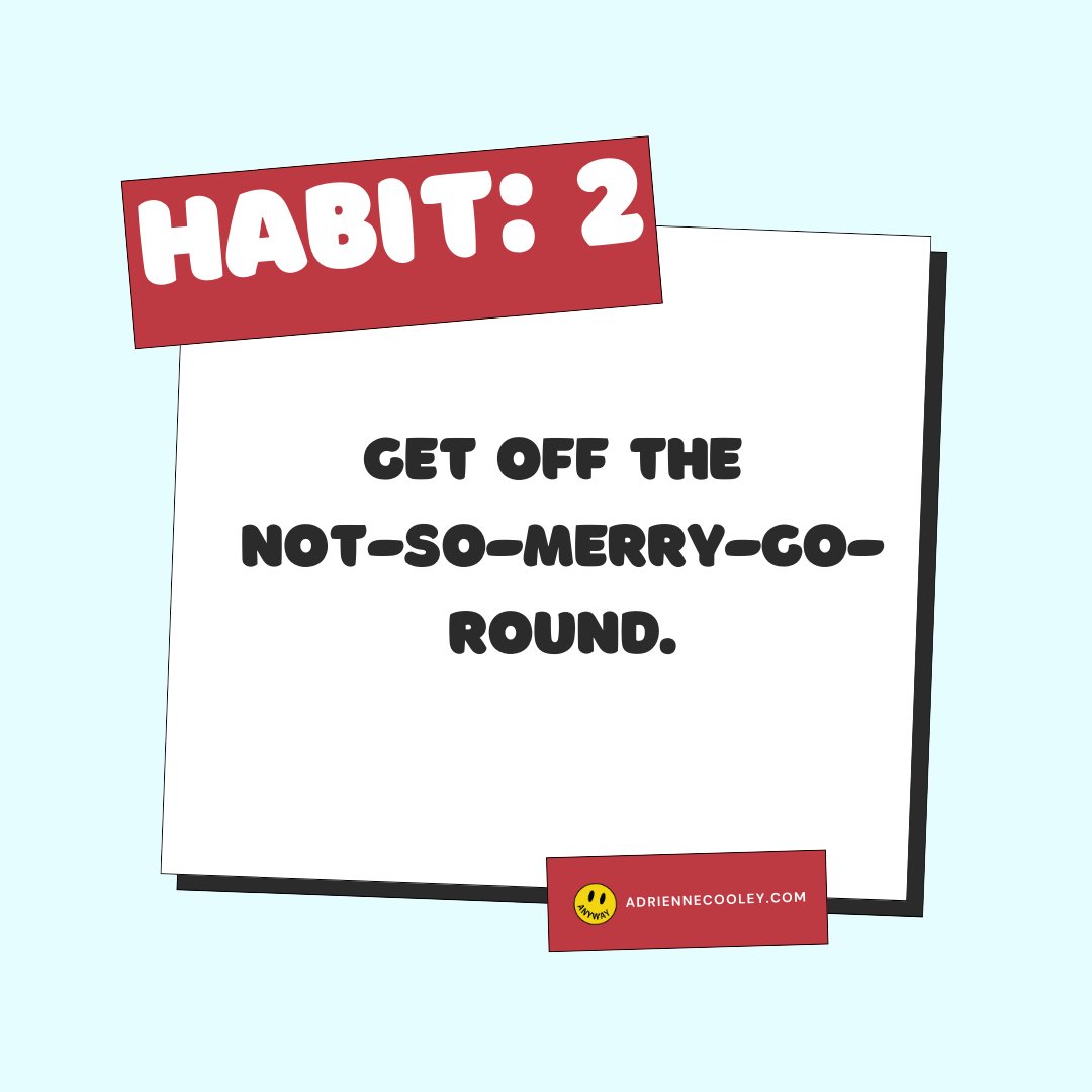 addiecooley's tweet photo. Stuck on the Not-So-Merry-Go-Round of if _____, then _____ happy? 🚫 Let’s hop off today! If I had a better house, THEN I’d be happy. If my family stopped driving me crazy, THEN I’d be happy. Sound familiar? 🌀 https://t.co/qaH5r1trMH