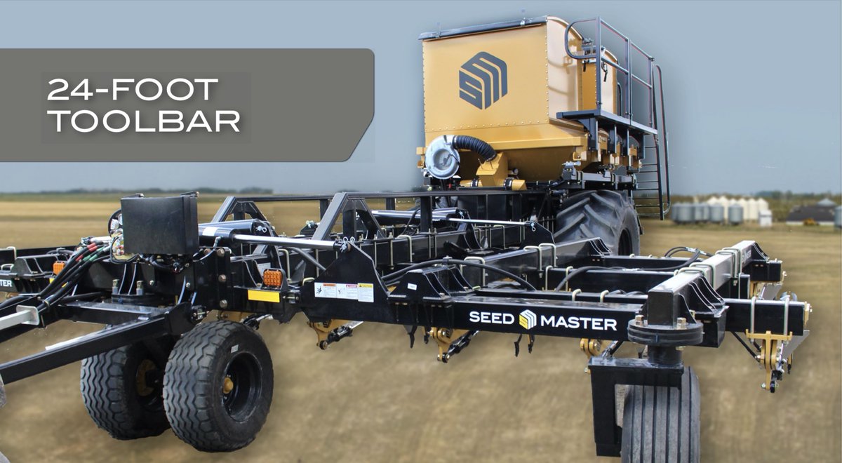 SeedMasterMfg's tweet image. Did you know #SeedMaster produces seeding solutions ideally sized for many mixed farm &amp;amp; livestock producers? This 40’ toolbar with 550 bu onframe UltraPro II or our 24’ with 220 bu tanks could be an ideal choice for your farm! Check out SeedMaster.ca