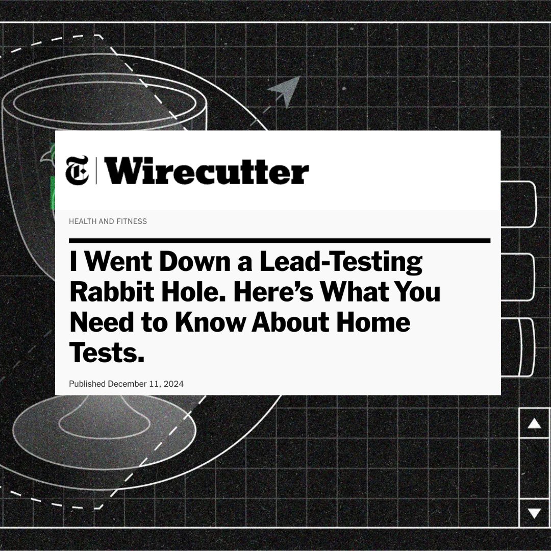 We welcomed <a href="/wirecutter/">NYT Wirecutter</a> to share expert tips on at-home lead detection for their deep dive into contamination in household products. <a href="/alexaciman/">Alex Aciman</a> tested vintage dishes with the <a href="/LumetalliX/">LumetalliX</a> kit and found many were lead-contaminated.  

Learn more: nytimes.com/wirecutter/rev…