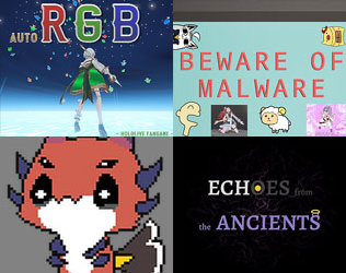 SoftdevWu's tweet photo. Added the last 16 entries from #holojam 5 to the #hololive fangames database! 🤩

In this batch, we have many games featuring Gigi Murin!👧

Link and credits below⤵️

#hologamesdb #rkggk https://t.co/rgQbx8UYRf