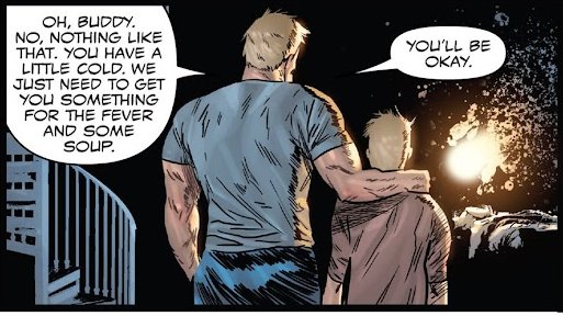 SymbioticBrocks's tweet photo. Eddie "Acting like 'Big brother' but its more like 'Big Dad'" Brock

- Venom #16 (2018) https://t.co/q6Ps5G9lV7