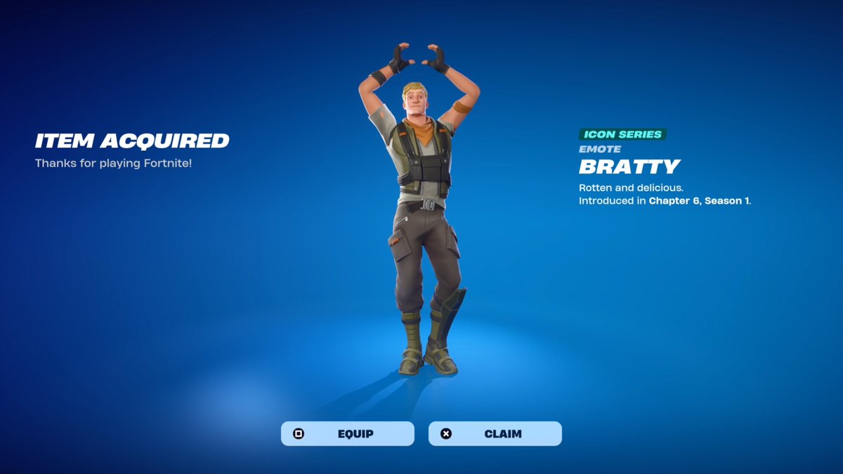 FortniteFNLK's tweet photo. Fortnite Bratty Emote Giveaway 

To Enter: 
❤️♻️ LIKE &amp; RETWEET
📲 FOLLOW @FortniteFNLK @braniyt 
🛑 SUBSCRIBE https://t.co/0sQIWluR6V
🎙️JOIN DISCORD https://t.co/WdRCsdUAQq
✅ COMMENT “DONE”

USE CODE ‘FNLK’ #ad https://t.co/cbjlJ3XuWR