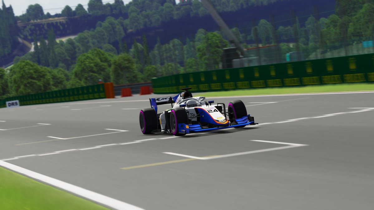 HRL_Sim's tweet photo. Lap 11/11

@Sxlvce will come across the line to win at Spa for Campos Racing! His first win of the season makes him the 10th different winner through 11 rounds this season! https://t.co/63kPwcrnLq
