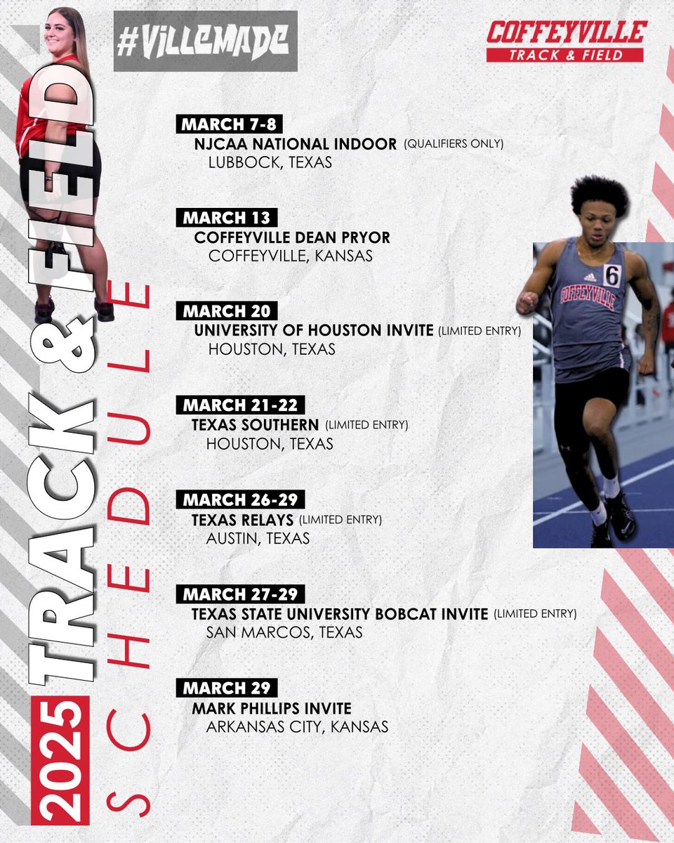 CvilleTrackXC's tweet photo. Welcome To The Ville 😈‼️

Swipe To Check Out Our 2025 Track Schedule!!

It’s No Place Like The Ville ⚡️‼️

 #VilleMade https://t.co/ztuTTq3HWS