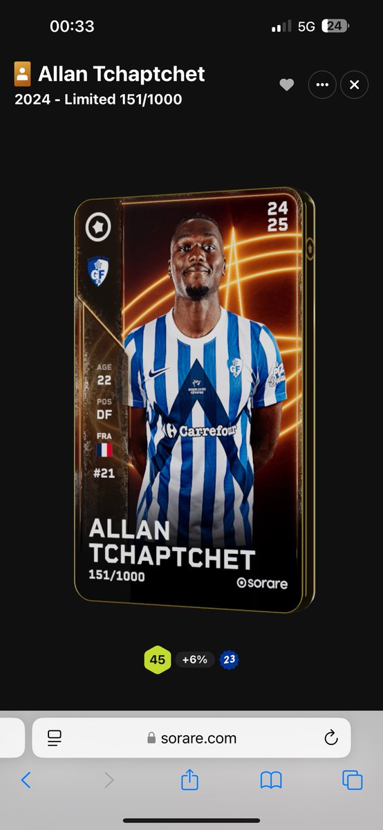 OglFB_'s tweet image. GIVEAWAY 🎁 Sorare

Allan Tchaptchet( Version Christmas ) est à gagner !! 🇫🇷🇫🇷
TAS le Mardi 17 Décembre !!⏳
Pour participer :

✅ follow me 
✅ Retweet et like le post
✅ Commente ton nom Sorare 

Bonne chance 🍀 à tous ! #Concours #Sorare #Giveaway #Limited #soraregiveaway