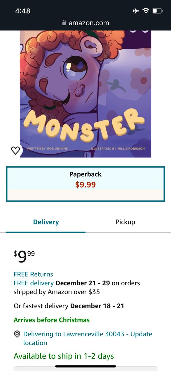In case you’re wondering, Jennifer’s Monster is now back in stock at that big online retailer I can’t mention here without the algorithm hiding my post.