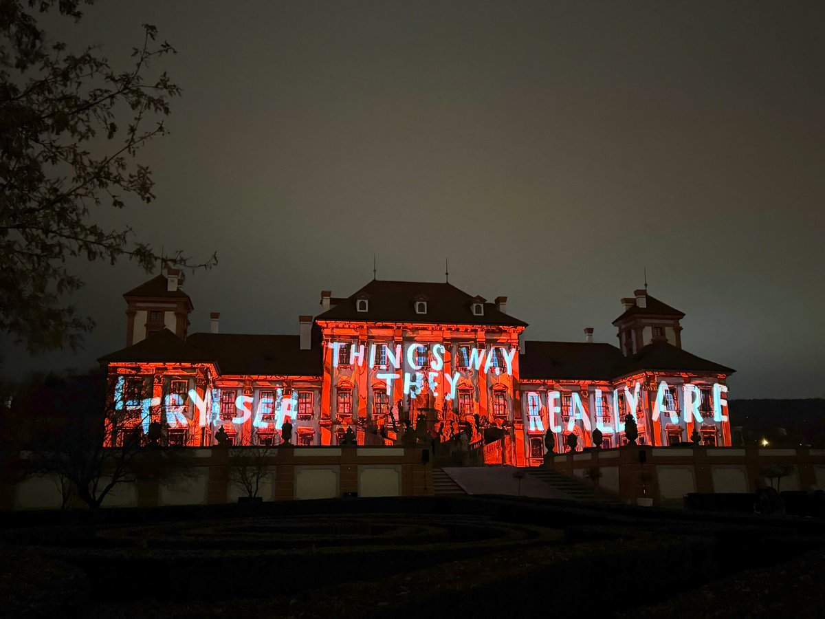 ondraschoffka's tweet photo. Ještě zítra máte možnost zavítat večer do pražské Troji na zámek a omrknout instalace v rámci akce Sv.Lucie 2024 GHMP x Signal Festival - pokud můžete, tak běžte, stojí to za to! A pak se můžete za odměnu stavit v Bistro Karel..! ;) #GHMP @signalfestival https://t.co/RKwuPi4c6A