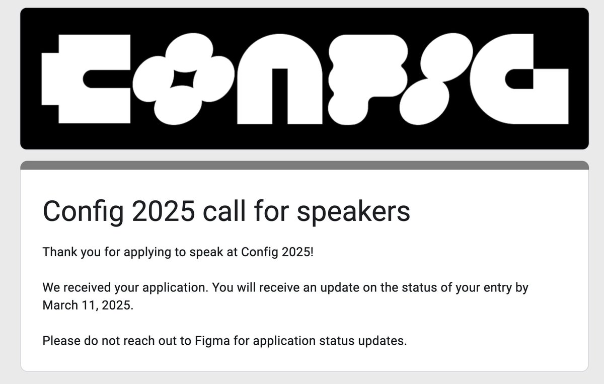 EEEEEKS! <a href="/annadoesdesign/">anna everhart</a> and I applied to speak at <a href="/figma/">Figma</a>'s Config 2025 😘🌈✨ Let's see what happens...👀