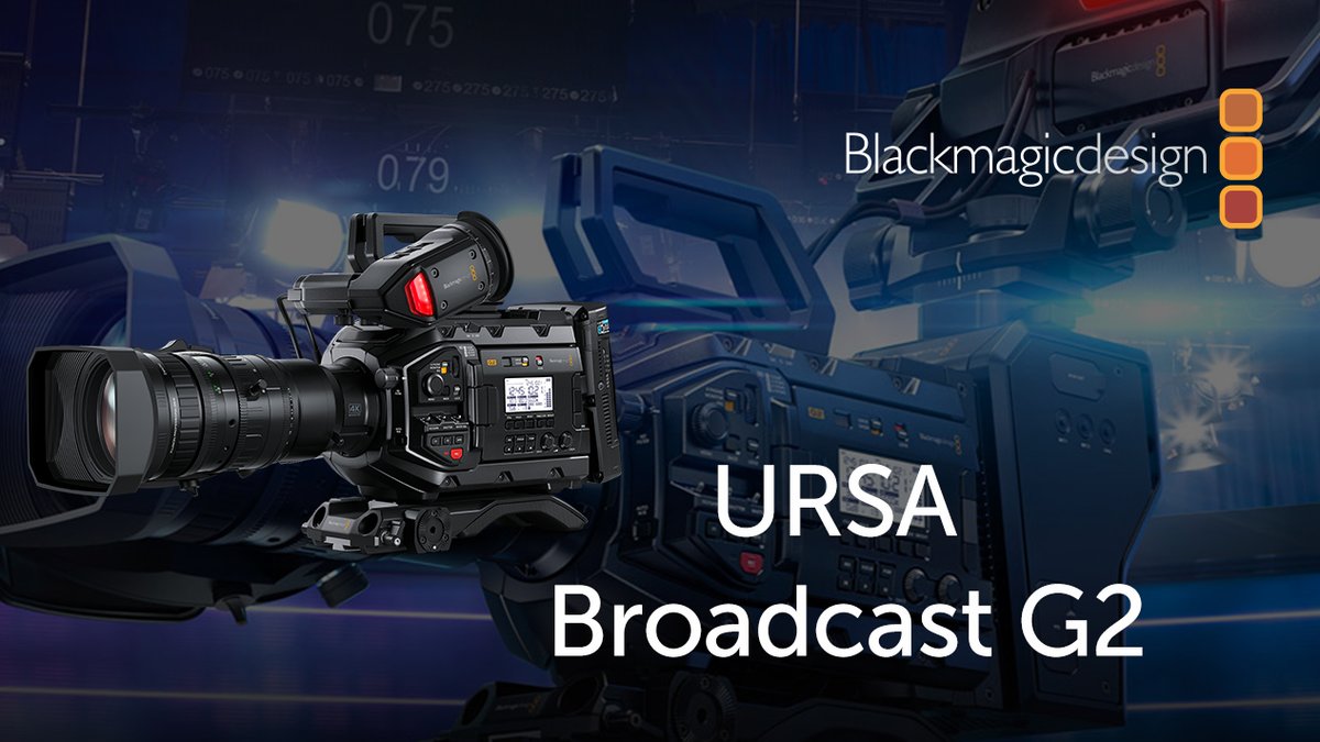 flormartzav's tweet image. Blackmagic URSA Broadcast G2
Cámara diseñada para transmisiones y producciones en directo. Incluye un sensor 6K con una ganancia de +36 dB, amplio rango dinámico, montura para objetivos B4 y grabación en Blackmagic RAW, ProRes, H.264 y H.265.
#Blackmagic #URSA #StreamingCamera