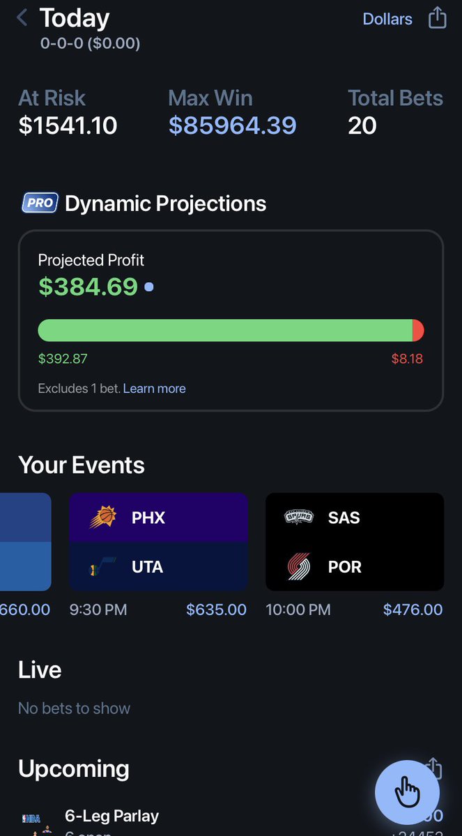 BlitzerAi's tweet photo. First day with @pikkitsports pro and it’s safe to say I will be using this until the end of time lol

Already at $384 in projected net profit off $1541 wagered and games haven’t even started yet. That’s a 25% expected ROI all from our AI Models🔥

Value has been secured ✅✅ https://t.co/JqevTOxZ9k