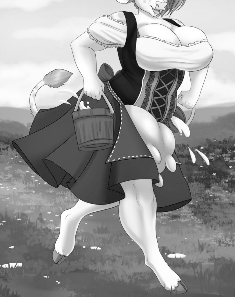 "Milk delivery!

I might not be a young woman anymore but I still 'rock' these cute dresses~"

She loves to old fashion. Maybe a little less conservative but still.