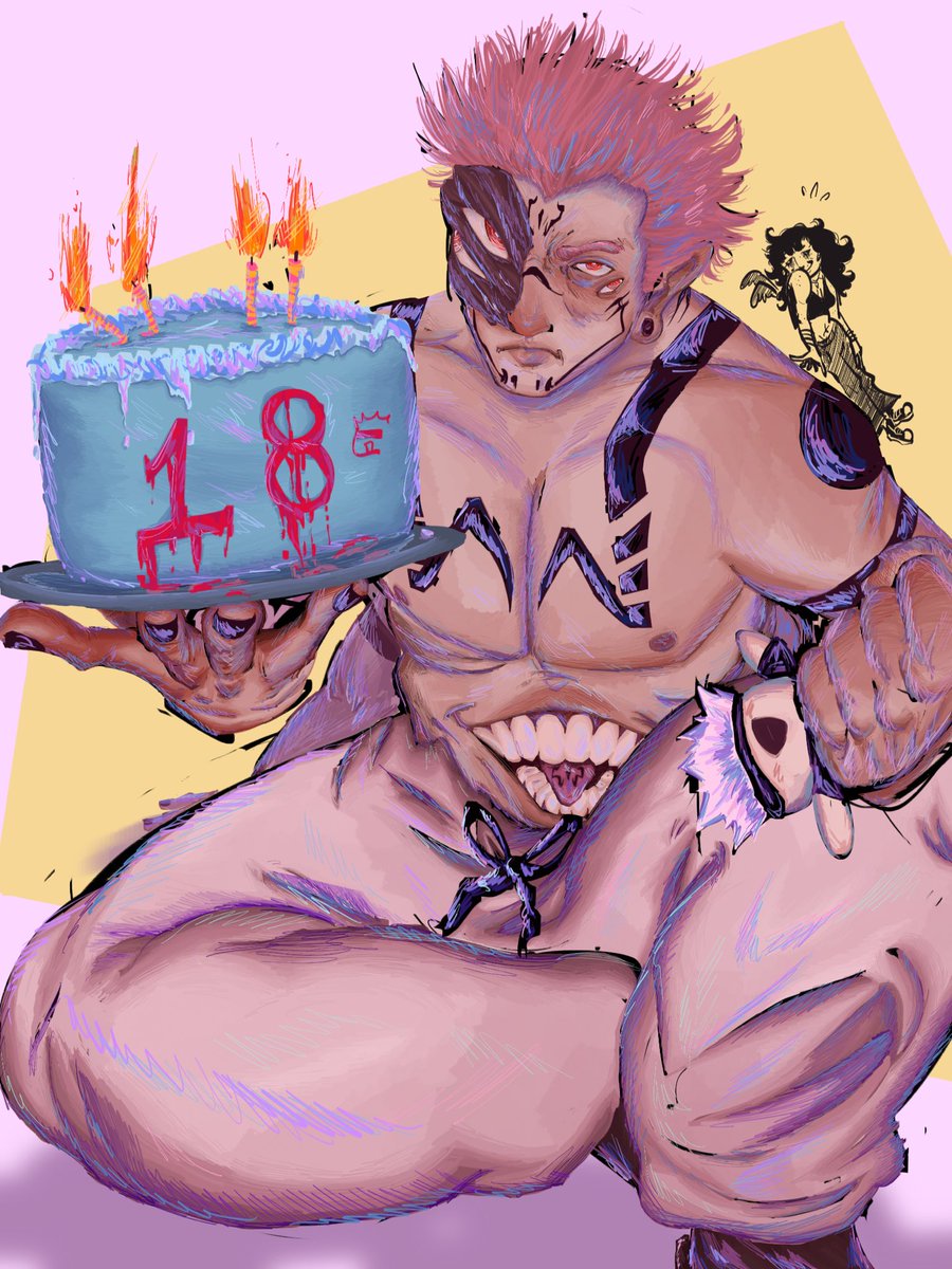 oatmeal_is's tweet photo. Happy Birthday to Me! #jjk #sukuna https://t.co/xNkQTwtgi4