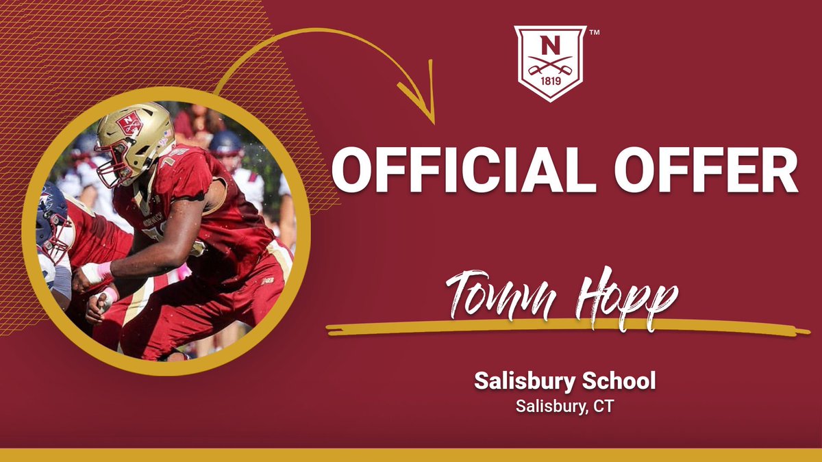 Tomm Hopp (@tommhopp) on Twitter photo Thankful to receive my first Offer from <a href="/NorwichFB/">Norwich Football</a>.
<a href="/CoachJohnsonOL/">๐ฝ๐ค๐๐๐ฎ ๐
๐ค๐๐ฃ๐จ๐ค๐ฃ ๐๐๐</a>
<a href="/Coach_Phelps11/">Salisbury School Football</a>
<a href="/abunce78/">Adam Bunce</a>
<a href="/GridironImports/">Gridiron Imports Foundation</a>
<a href="/JoeAugusta1/">Joe Augusta</a>
<a href="/BucZookeeper/">Rainnie Michael</a> Thankful to receive my first Offer from <a href="/NorwichFB/">Norwich Football</a>.
<a href="/CoachJohnsonOL/">๐ฝ๐ค๐๐๐ฎ ๐
๐ค๐๐ฃ๐จ๐ค๐ฃ ๐๐๐</a>
<a href="/Coach_Phelps11/">Salisbury School Football</a>
<a href="/abunce78/">Adam Bunce</a>
<a href="/GridironImports/">Gridiron Imports Foundation</a>
<a href="/JoeAugusta1/">Joe Augusta</a>
<a href="/BucZookeeper/">Rainnie Michael</a>