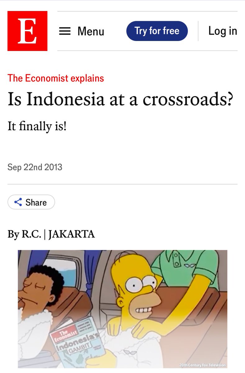 EvanLaksmana's tweet photo. Time to retire “Indonesia” and “crossroads” in the same title😮‍💨

2013                                  2024 https://t.co/GAfJFwLn6R