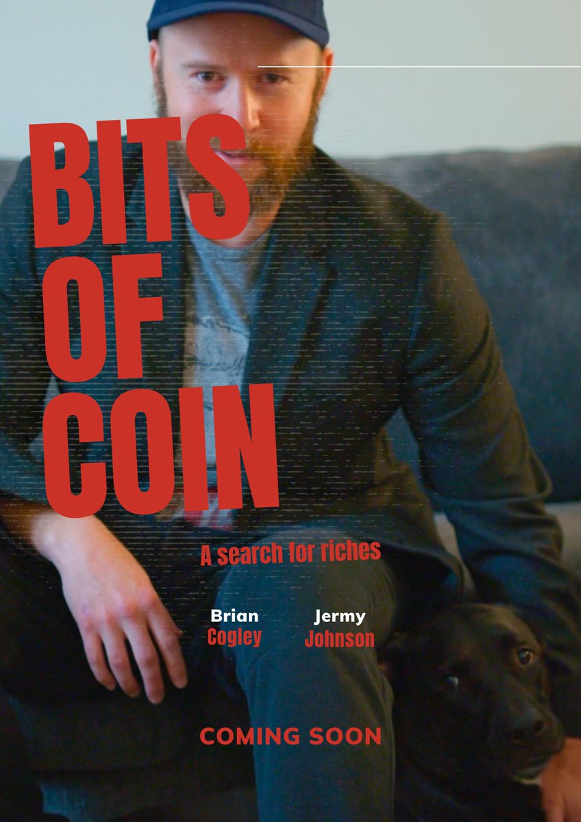 BrianJCogley's tweet photo. Editing the mockumentary ‼️🎥  “Btis-of-coin” It follows a delusional man’s quest for riches. He’s conflated #Bitcoin with literal bits-of-coin, that he mines for in the ground. 

He does have a few good points about fiat currency, the federal reserve, and the power of decentralized money, surprisingly…