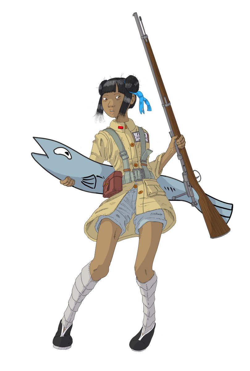 crab_rare's tweet image. hello!! i'm fish, and this is my OC fish girl!! i mostly use her as a self-insert for a lot of fan art, but i'm also doing my own original work!
here are a few examples of my work!