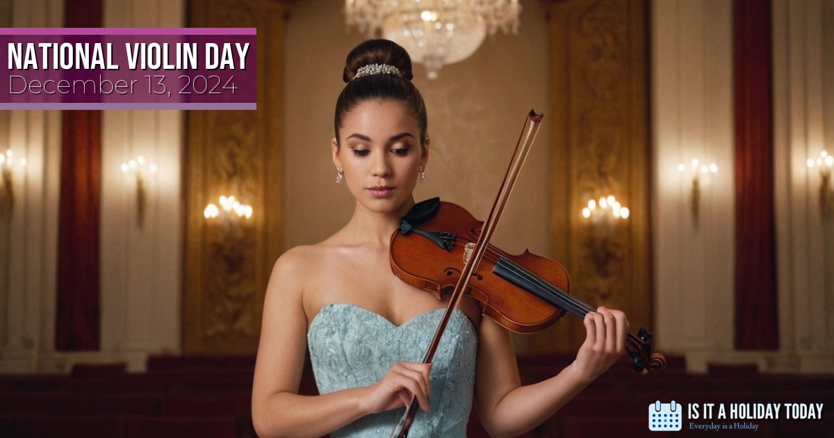 IsHolidayToday's tweet photo. What's your favorite violin piece or composer? 🎻 Celebrate National Violin Day with us! 🎶 Share your favorite violin memory or experience! 💬 Like and share if you love the violin! 🎵 #NationalViolinDay #ViolinLove #MusicToMyEars https://t.co/zqTnFrbUse https://t.co/9mQ8UEO7EU