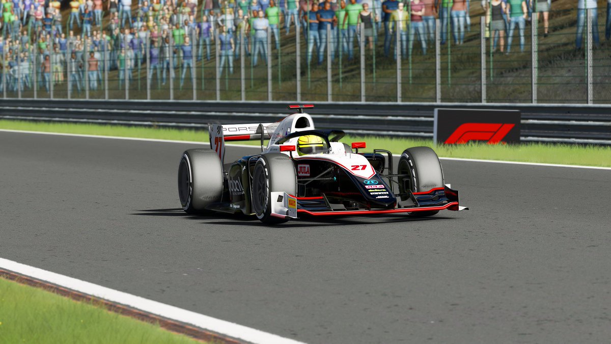 HRL_Sim's tweet photo. Lap 8/11   VSC 🟨 

@formulagoose_ was having a great run in the points paying positions but the Penske car grinds to a halt on the kemmel straight! VSC has been deployed to retrieve the stranded car. https://t.co/pMs4E8Bk7Y