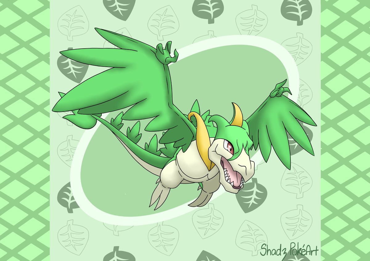 SkyPage16's tweet photo. RNG Chooses My Fusions: Aerodactyl x Servine #pokemon #pokemonart #fakemon #pokemonfusion #shadzpokeart #pokemonfanart #pokemonfan #aerodactyl #aerodactylfusion #servine #servinefusion #pokemondrawing #pokemonartist #digitalart #art #krita #rng #randomnumbergenerator https://t.co/pn6VUwNgnx