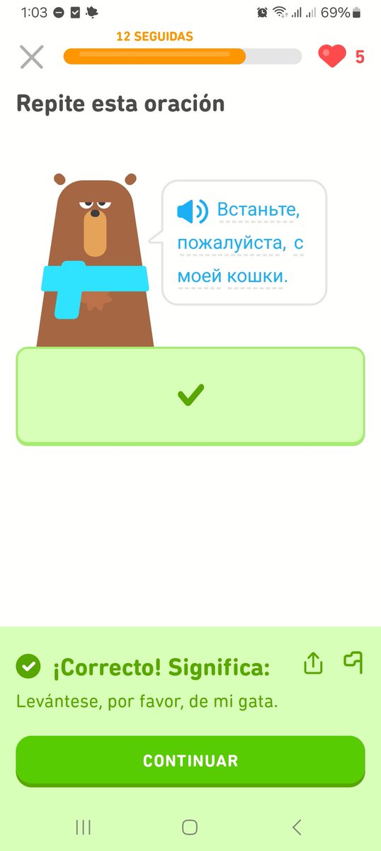 danilac's tweet photo. MUCHAS GRACIAS DUOLINGO POR ENSEÑARME ESTAS FRASES TAN NECESARIAS https://t.co/HFE8C7fkUN