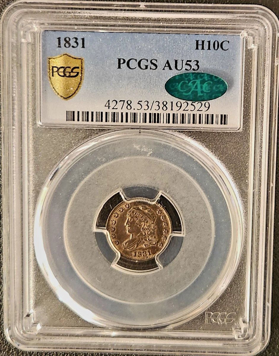oldpapermoney's tweet photo. 1831 Half Dime PCGS AU53 CAC

#money #coins #silver https://t.co/sHUruJ3f6z